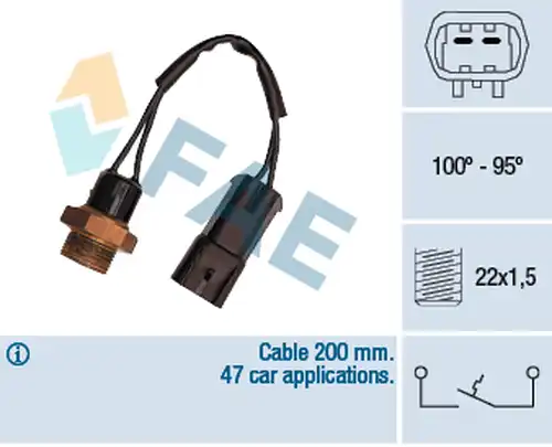 термошалтер, вентилатор на радиатора FAE 36220