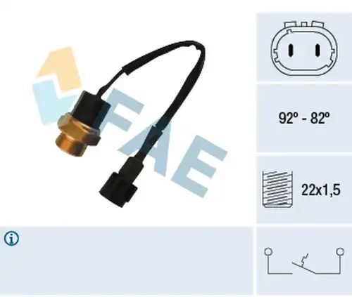 термошалтер, вентилатор на радиатора FAE 37670