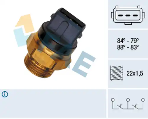 термошалтер, вентилатор на радиатора FAE 37940