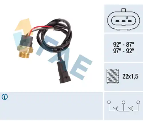 термошалтер, вентилатор на радиатора FAE 38280
