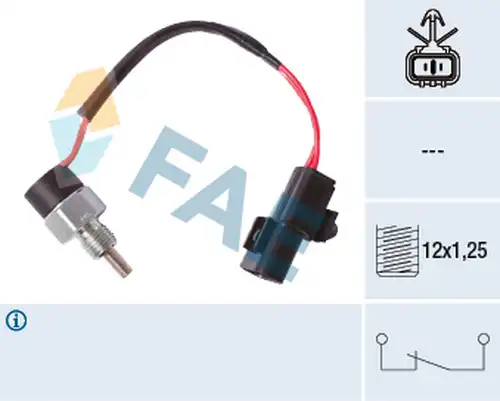 включвател, светлини за движение на заден ход FAE 41249