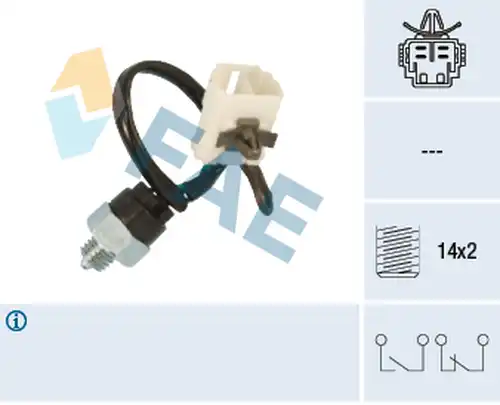 включвател, светлини за движение на заден ход FAE 41280