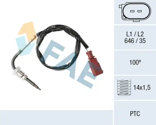 датчик, температура на изгорелите газове FAE 68002