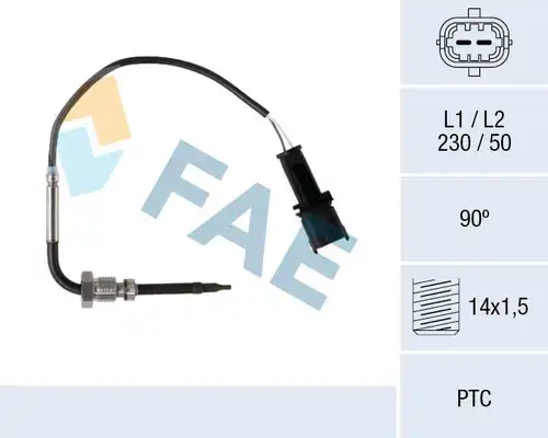 датчик, температура на изгорелите газове FAE 68075