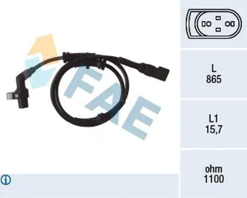 датчик, обороти на колелото FAE 78040