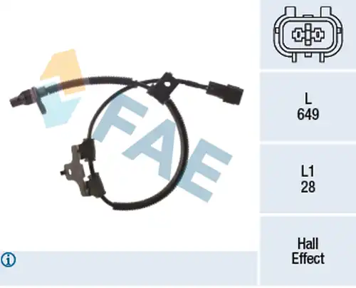 датчик, обороти на колелото FAE 78496