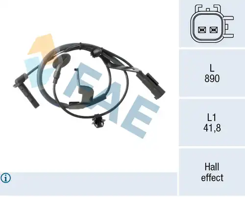 датчик, обороти на колелото FAE 78608