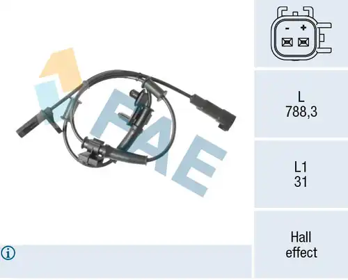 датчик, обороти на колелото FAE 78623