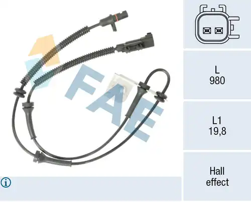 датчик, обороти на колелото FAE 78635