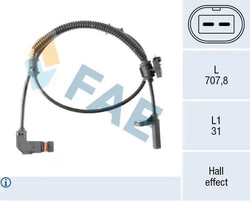 датчик, обороти на колелото FAE 78636