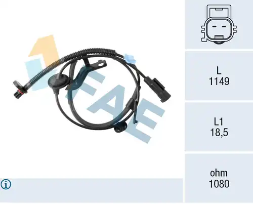 датчик, обороти на колелото FAE 78666