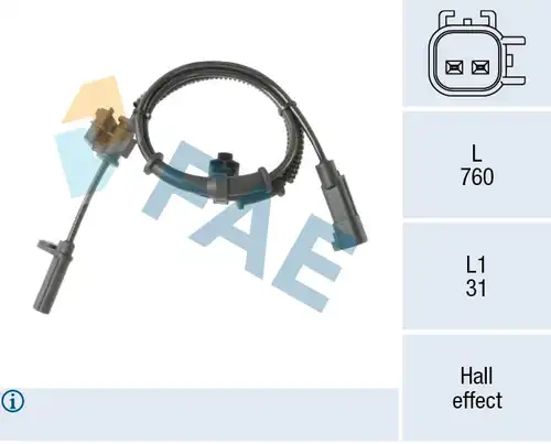 датчик, обороти на колелото FAE 78702