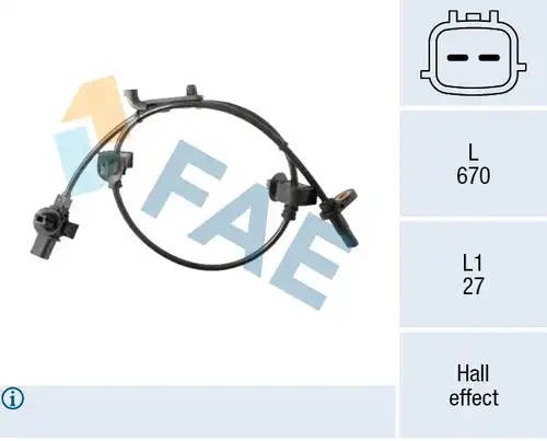 датчик, обороти на колелото FAE 78709