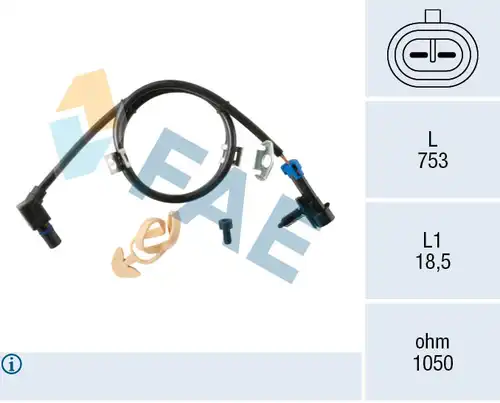 датчик, обороти на колелото FAE 78722