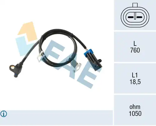 датчик, обороти на колелото FAE 78724