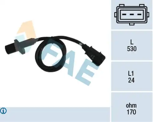 импулсен датчик, колянов вал FAE 79004