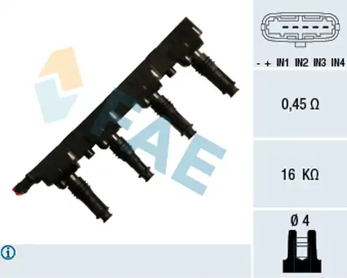 запалителна бобина FAE 80257