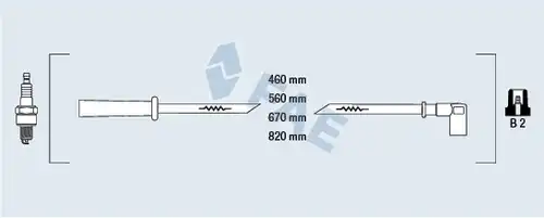 комплект запалителеи кабели FAE 83330