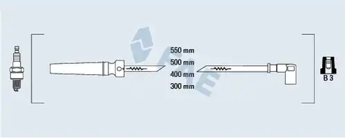 комплект запалителеи кабели FAE 83564