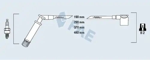 комплект запалителеи кабели FAE 85100