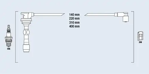 комплект запалителеи кабели FAE 85397