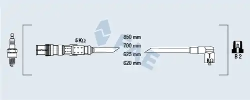 комплект запалителеи кабели FAE 85681