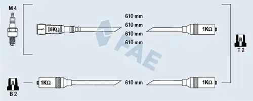 комплект запалителеи кабели FAE 85690