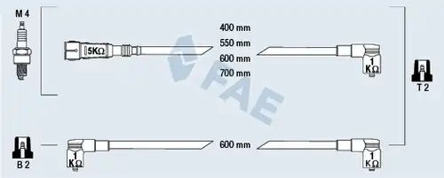 комплект запалителеи кабели FAE 85693