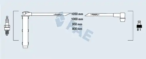 комплект запалителеи кабели FAE 85764