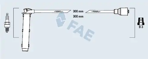 комплект запалителеи кабели FAE 85766