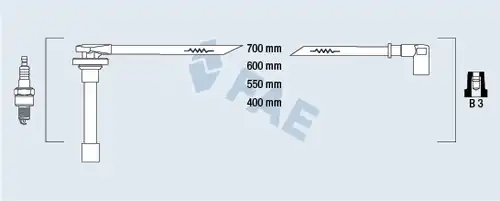 комплект запалителеи кабели FAE 85811