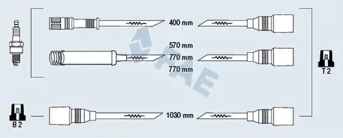 комплект запалителеи кабели FAE 85980