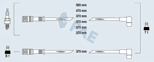 комплект запалителеи кабели FAE 86010