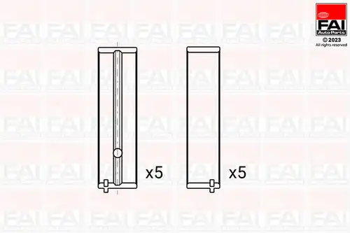 лагер на коляновия вал FAI AutoParts BM1152-025