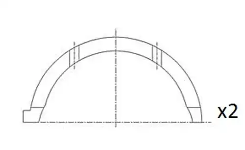 дистанционна шайба, колянов вал FAI AutoParts BT3043-STD