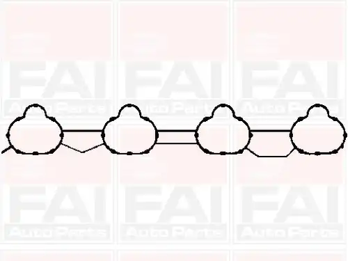 комплект гарнитури, всмукателен колектор FAI AutoParts IM1802