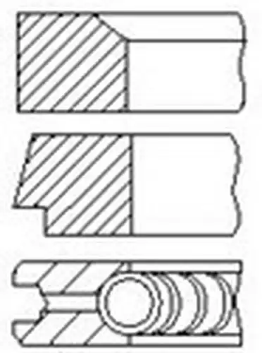 комплект сегменти FAI AutoParts PR12-000