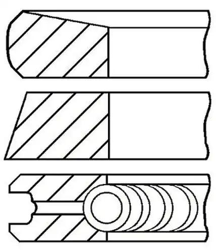 комплект сегменти FAI AutoParts PR20-000