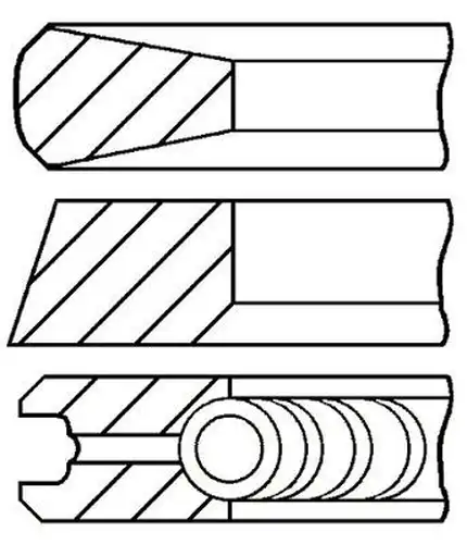 комплект сегменти FAI AutoParts PR25-000