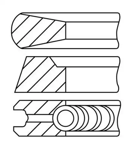 комплект сегменти FAI AutoParts PR27-000