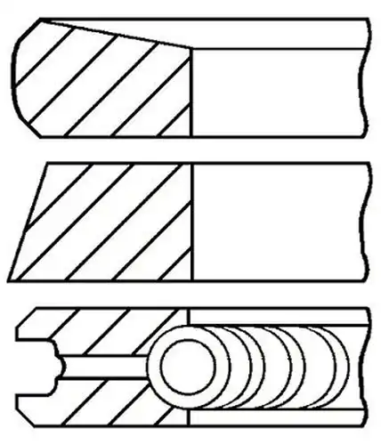 комплект сегменти FAI AutoParts PR271-000