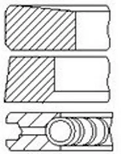 комплект сегменти FAI AutoParts PR38-000