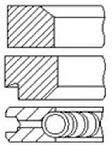 комплект сегменти FAI AutoParts PR70-000