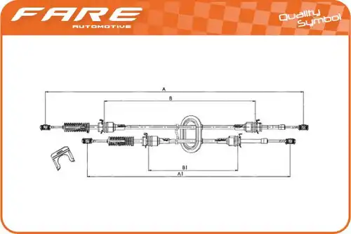 въжен механизъм, ръчна трансмисия FARE-CO 29612