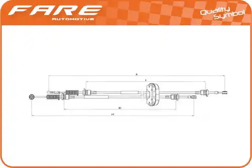 въжен механизъм, ръчна трансмисия FARE-CO 29631