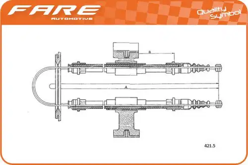 жило за ръчна спирачка FARE SA 18379