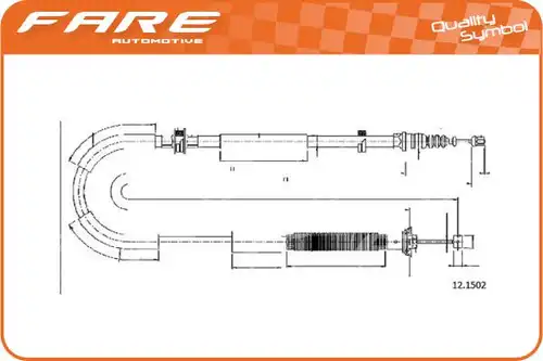 жило за ръчна спирачка FARE SA 18392