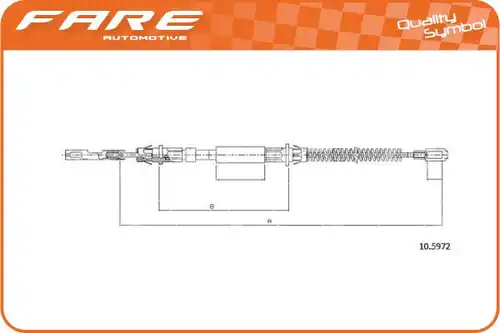 жило за ръчна спирачка FARE SA 18654