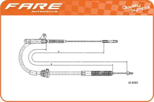 жило за ръчна спирачка FARE SA 19187