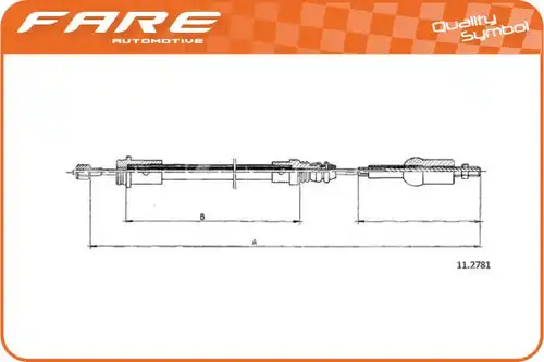 въжен механизъм, задействане на съединителя FARE SA 24819